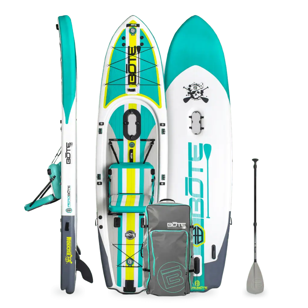 Rackham Aero 12′4″ Full Trax Jade Inflatable Paddle Board Bote