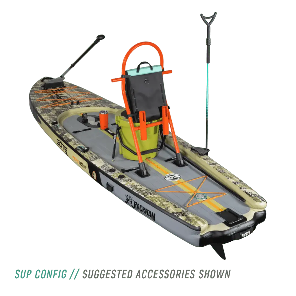 Rackham Aero 12′4″ Verge Camo Inflatable Paddle Board Bote